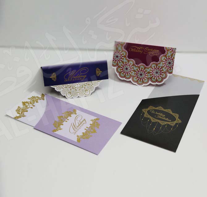 Metallic Gold & Silver Embellished Wedding Card multi